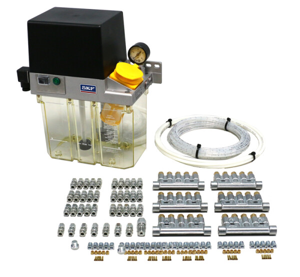 KS-MKU2-MIT-0030-01 - SKF Oil-Single-line lubrication system - MKU2 - 3.0  Liter - Voltage: 230 Volt - With control unit - 30 Lubrication points - Ø 4  ...