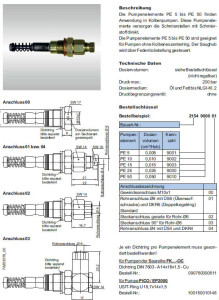BEKA MAX Pump element PE-15 - 15 mm³ - max. 200 bar...