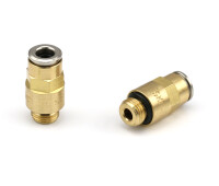 406-158-VS - Vogel / SKF Connector with cylindrical thread - M8x1 (G) - for tube Ø 6 mm - Brass - Sealing: NBR