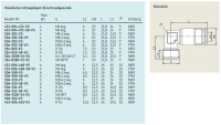 453-004-471-VS - Vogel / SKF Elbow with tapered thread  - M6 keg (G) - for tube Ø 4 mm - Brass / Steel galvanized - Sealing: NBR