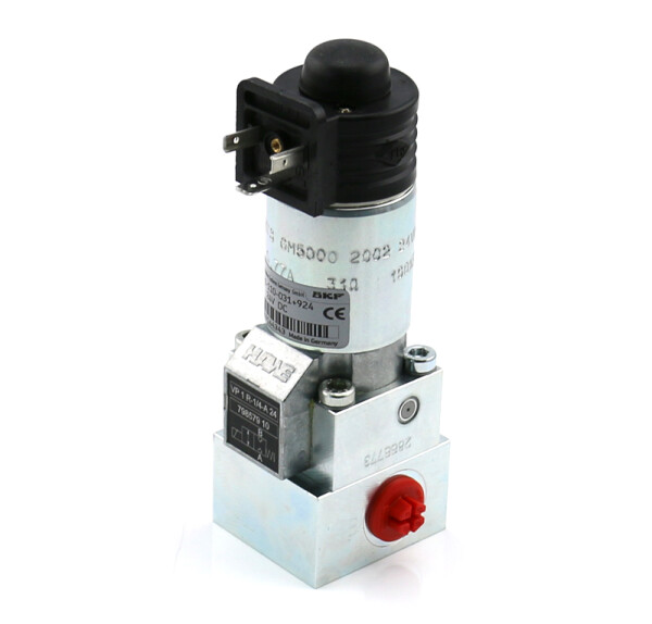 161-110-031+924 - Vogel / SKF 2/2 way solenoid valve 161-110-031+924 - for oil and grease - 24 Volt - Steel